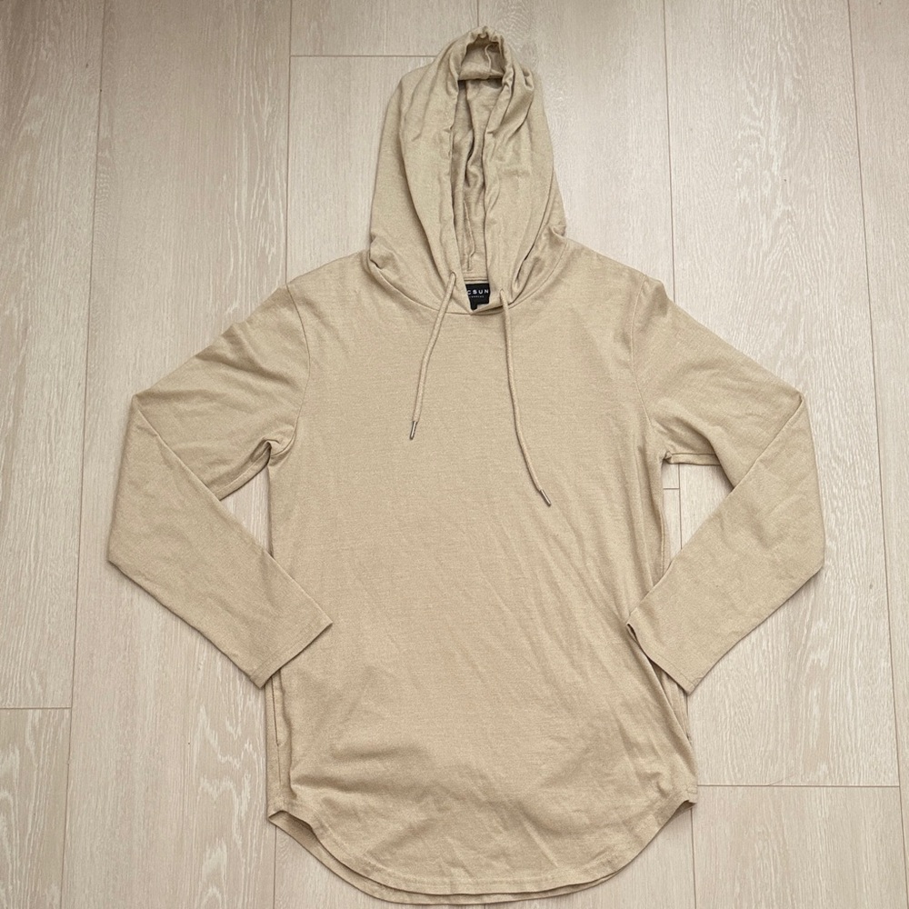 PacSun Unisex Beige Cotton Blend Hoodie